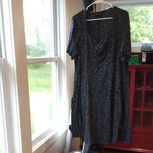 Lane Bryant Charcoal Short Sleeve Dress